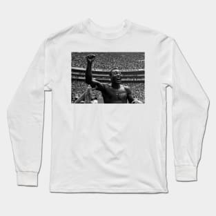 Pelé Brasil Black and White Photo Long Sleeve T-Shirt